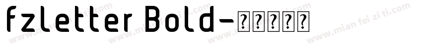 fzletter Bold字体转换